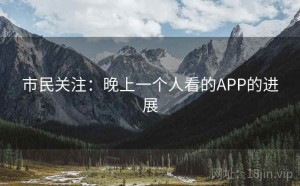 市民关注:晚上一个人看的APP的进展