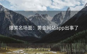爆笑名场面:黄金网站app出事了