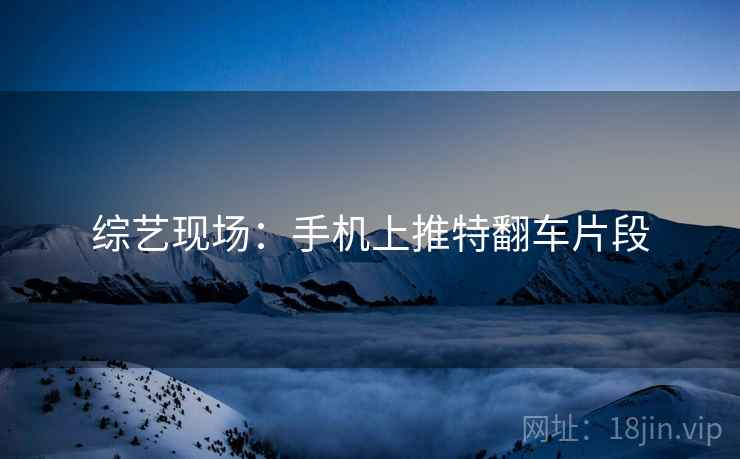 综艺现场:手机上推特翻车片段 综艺现场:手机上推特翻车片段